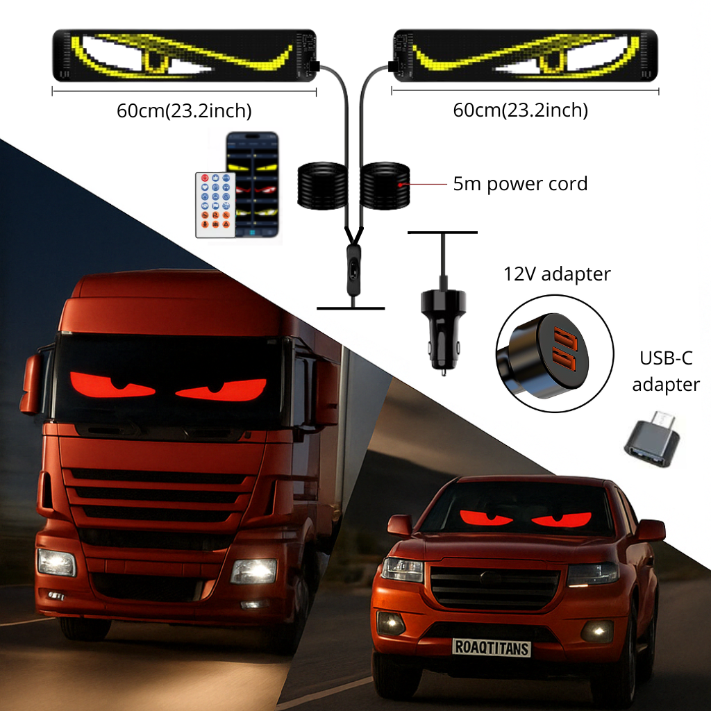 LED Windshield Eyes For Car And Truck