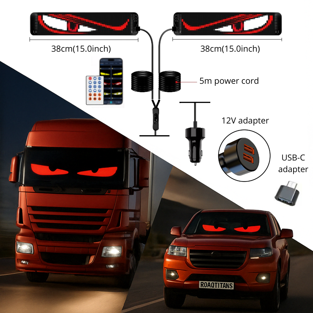 LED Windshield Eyes For Car And Truck